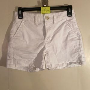 American Eagle Hi-Rise Shorties Size 00 White